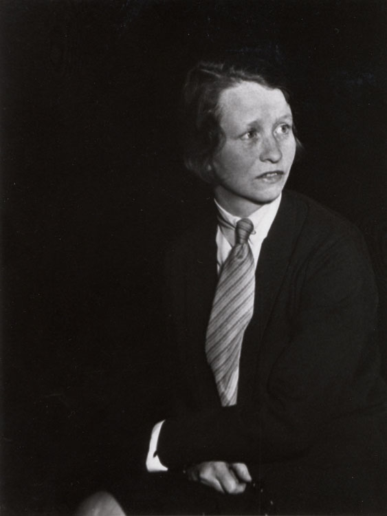 Berenice Abbot, Edna St. Vincent Millay, 1930, Gelatin Silver print (DRY MOUNT) , Gift of Mr. Ronald A. Kurtz, 1986.27.1