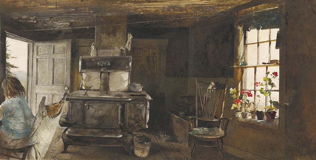 Andrew Wyeth、COVE BELOW OLSON HOUSE