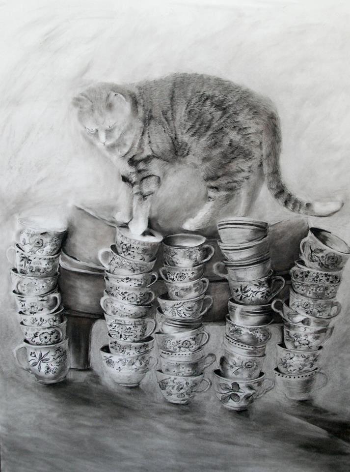 Pam Cabanas, Limited Options, charcoal