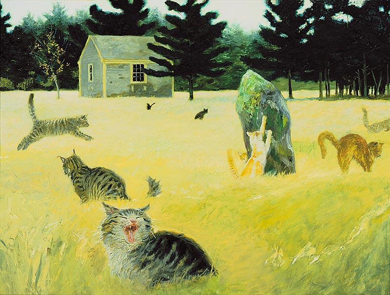 Jamie Wyeth Maine Coon Cat Farnsworth Art Museum