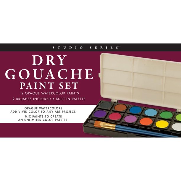 Opaque Watercolor Paint Box 12 Colors